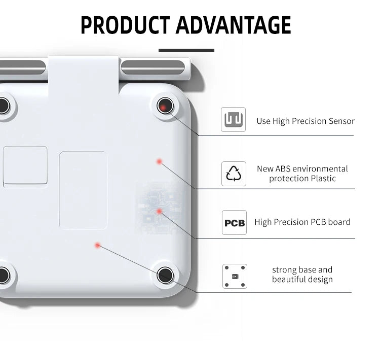 Smart Scale 8 Electrode Digital Bathroom Full Body Composition