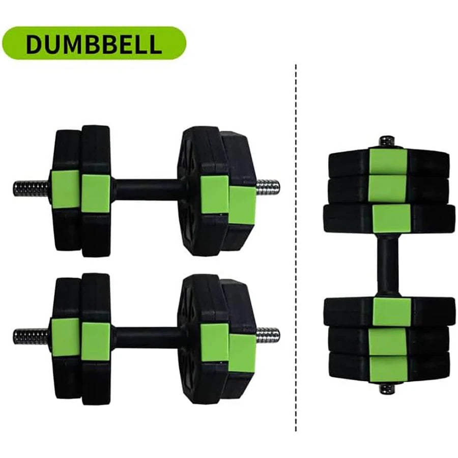 HiMISS Adjustable Dumbbell Set 2 In 1 With Iron Handle