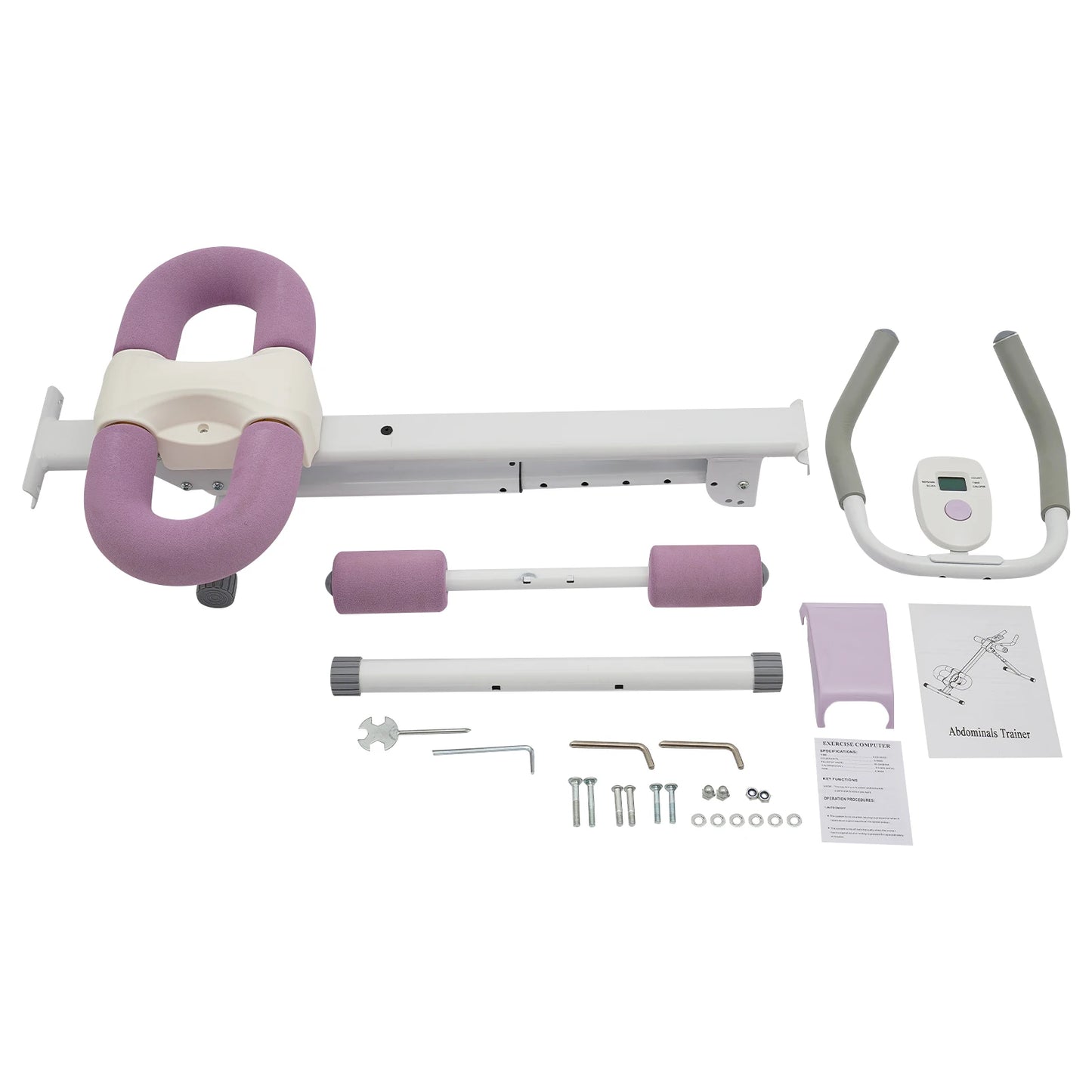 Abdominal Trainer Machine For Home Gym, Adjustable Incline And Height