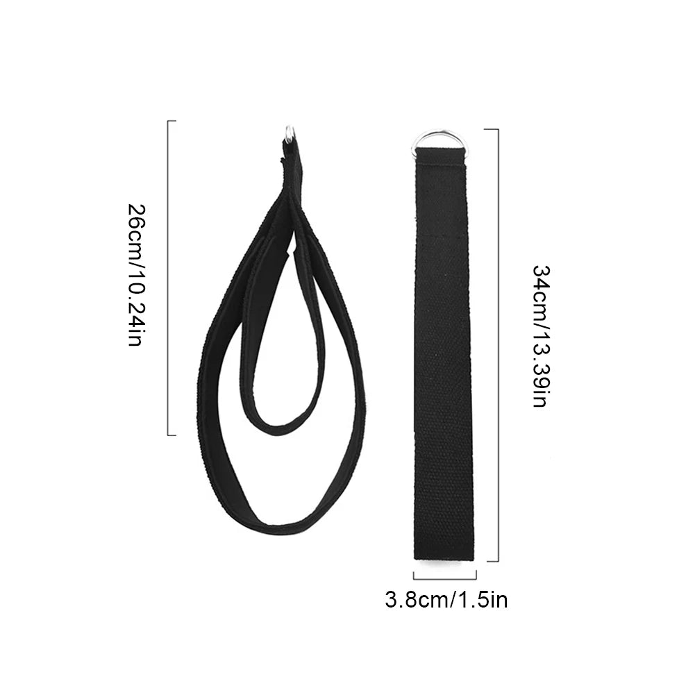 2-Pack Pilates Straps Double Loop D-Ring Yoga Straps For Home Gym Workouts