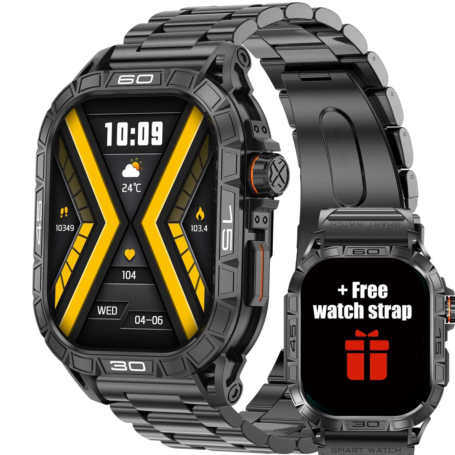 EIGIIS Smart Watch K63 With 100 Sport Modes IP68 Waterproof