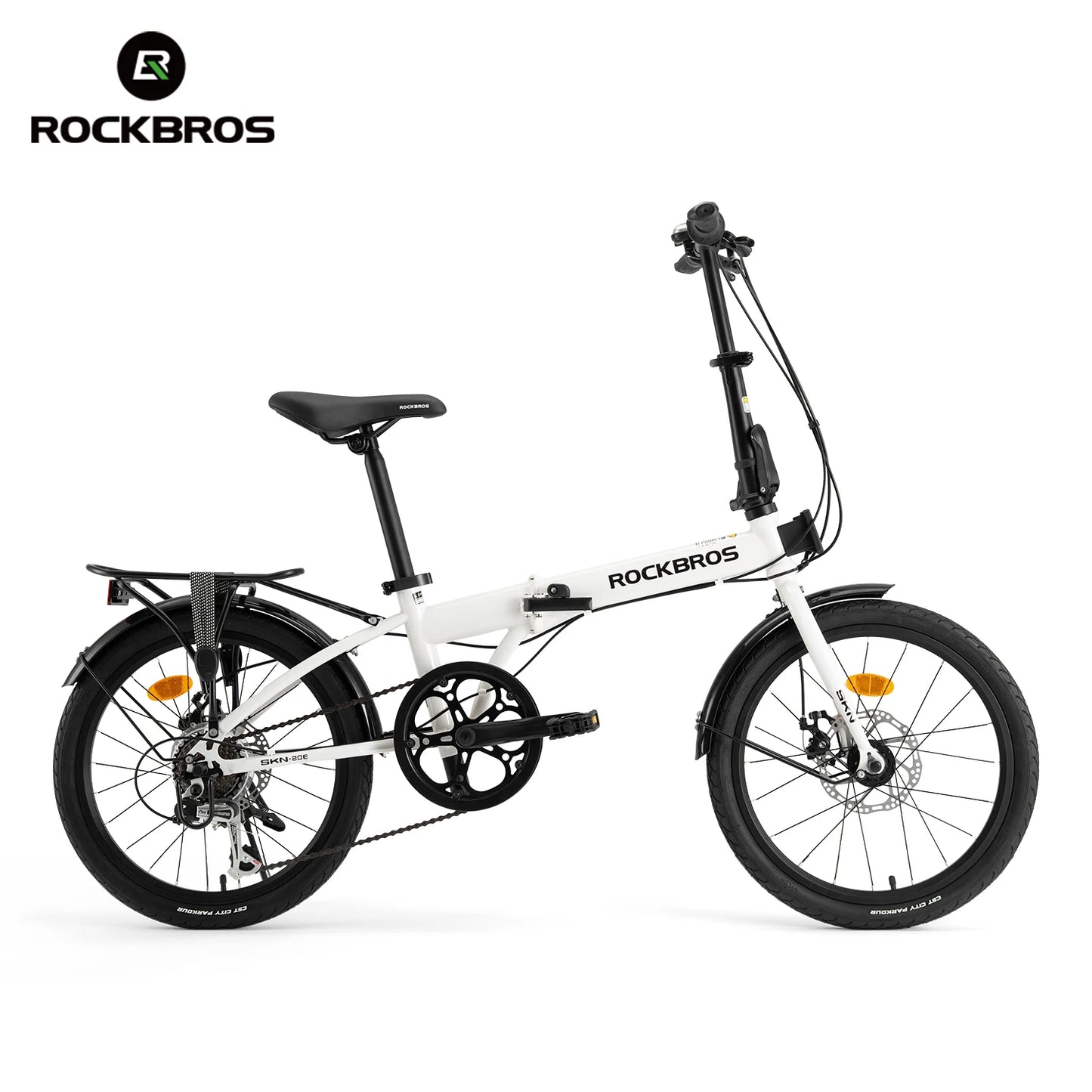 Rockbros Folding Bike Carbon Steel Frame 7 Speed Disc Brake