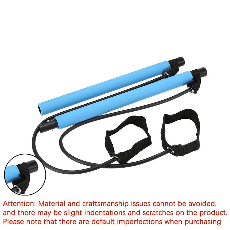 Lingpeng Pilates Bar With Resistance Bands For Yoga And Fitness