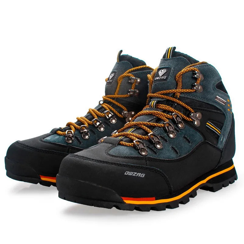 NONE Men's High Top Hiking Shoes For Outdoor Trekking