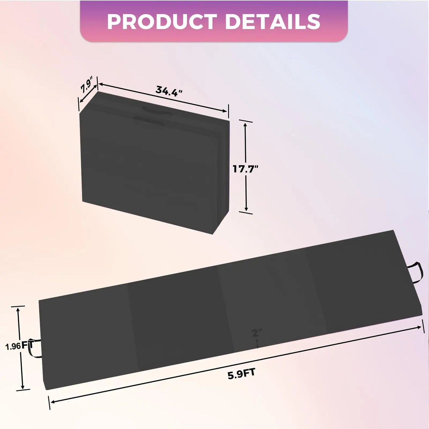 HiMISS Gymnastics Mat 4-5 Fold Tumbling Mat