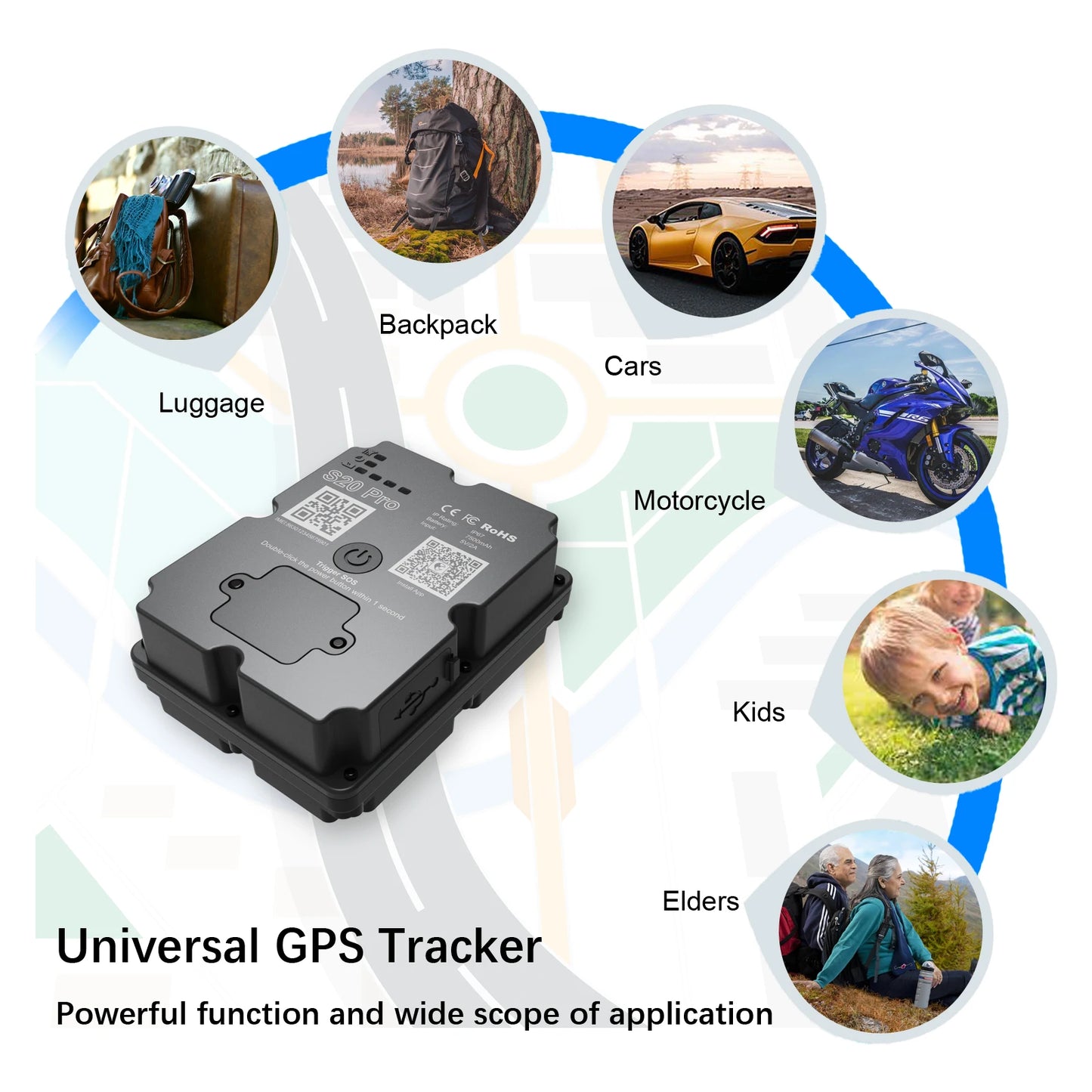 Wanwaytech 4G GPS Tracker For Cars And Motorcycles Android iOS App 30 Day