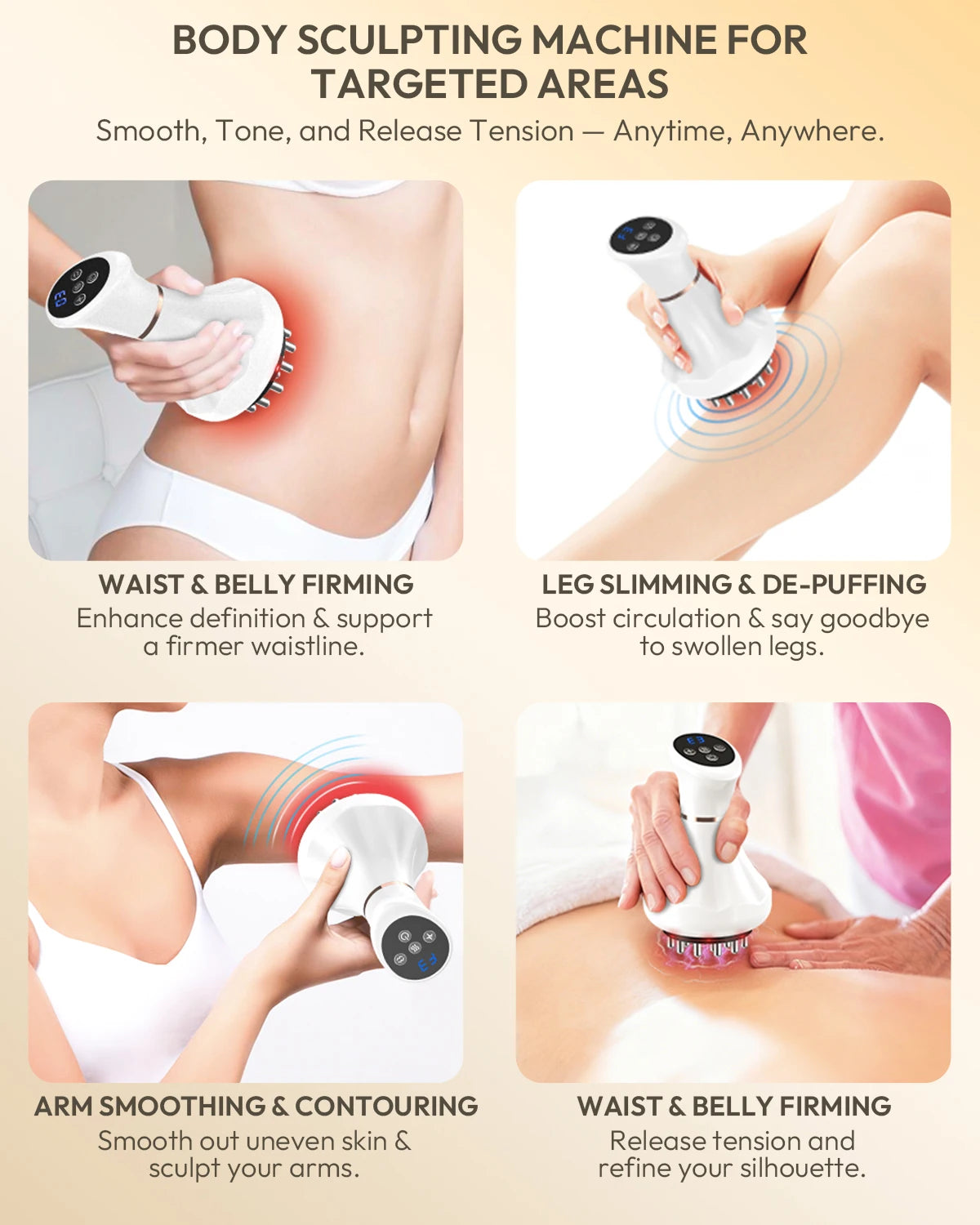 Lymphatic Drainage Massager and Cellulite Tool MR10013