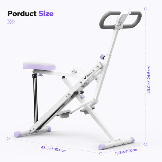 MERACH 2in1 Squat Rowing Machine For Home Fitness Training