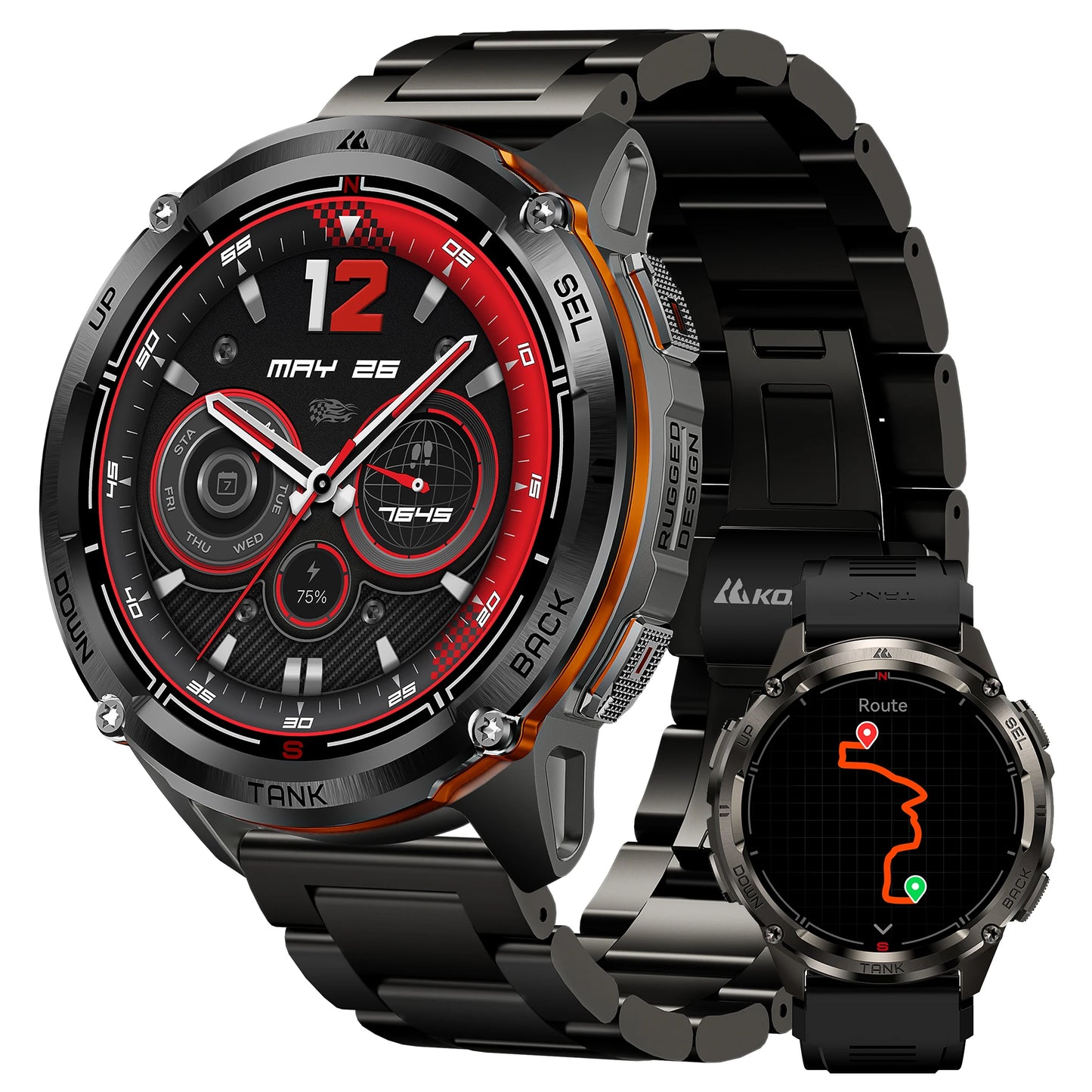 KOSPET Tank T3 Ultra 2 GPS Smartwatch IP69K Waterproof