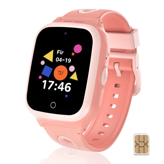 4G Kids Smart Watch With GPS Video Call Voice Chat SIM Card