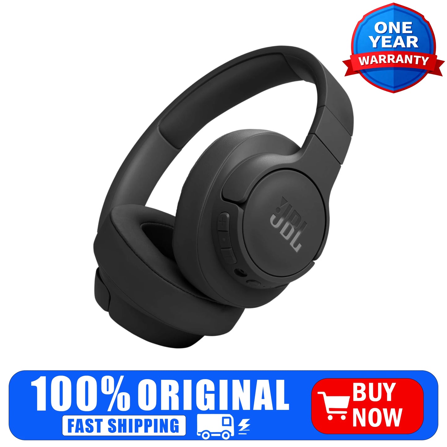 JBL Tune 770NC Wireless Over-Ear Headphones With Adaptive Noise Cancelling
