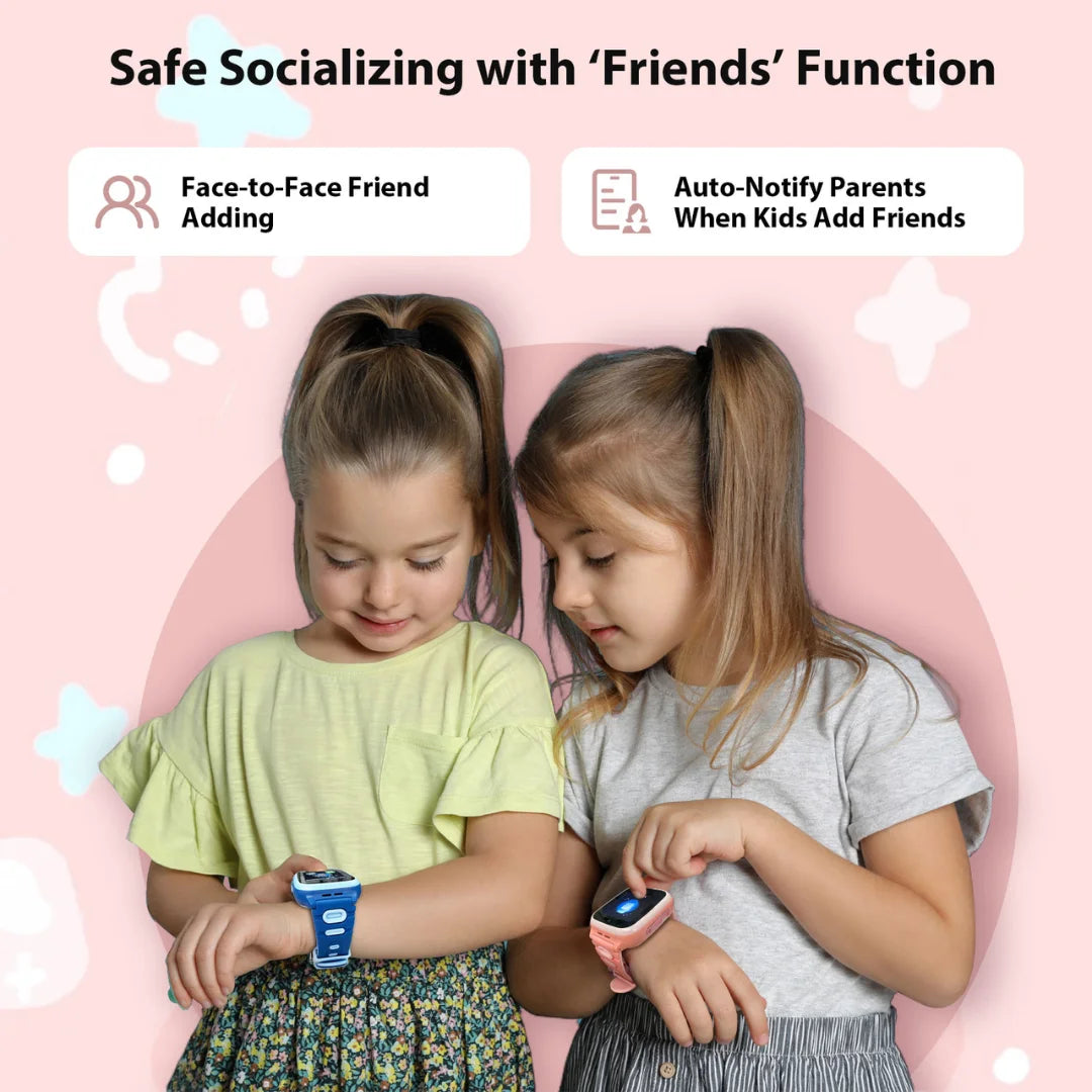 4G Kids Smart Watch With GPS Video Call Voice Chat SIM Card
