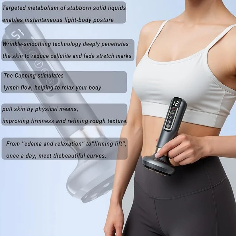 Full Body Cupping Scraping And Massaging Device With USB Power