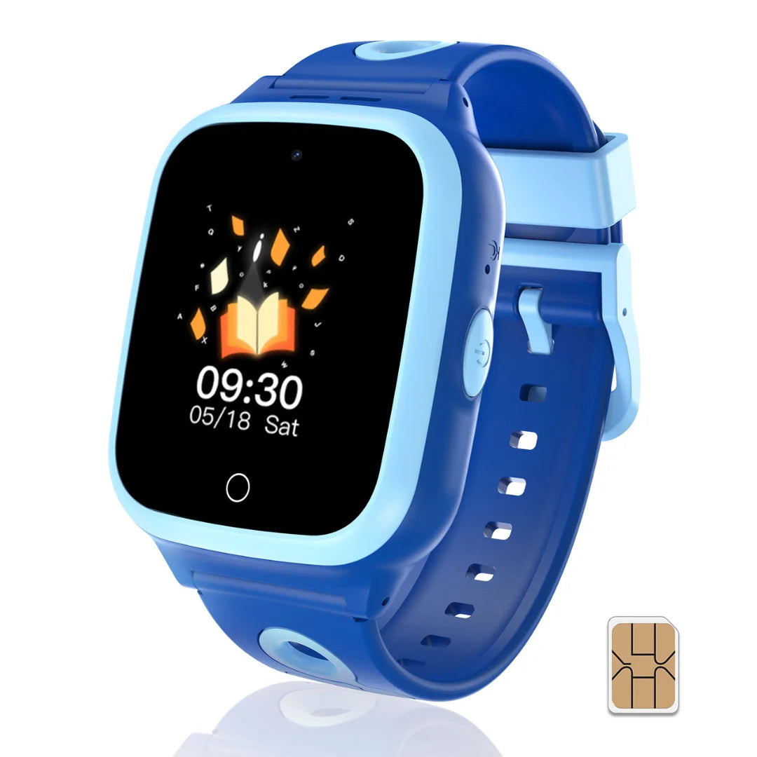 4G Kids Smart Watch With GPS Video Call Voice Chat SIM Card