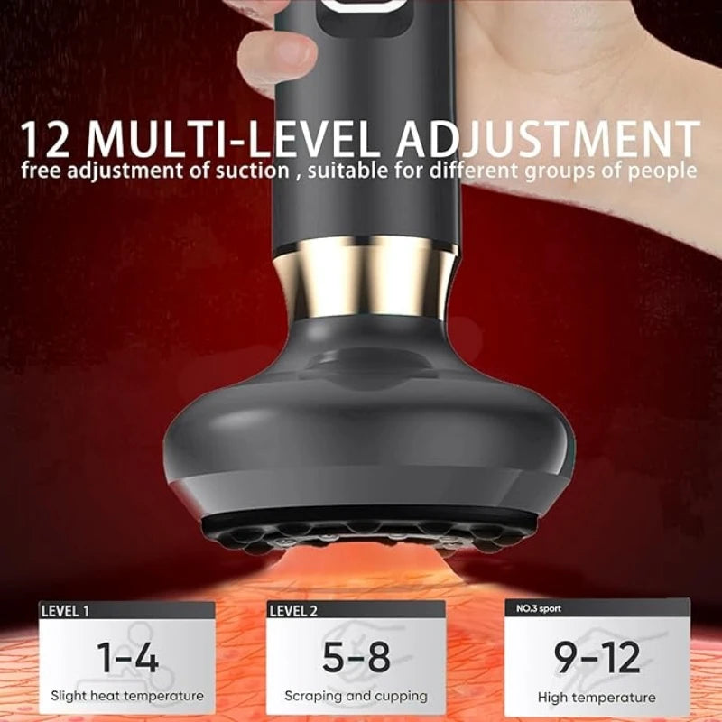 Full Body Cupping Scraping And Massaging Device With USB Power