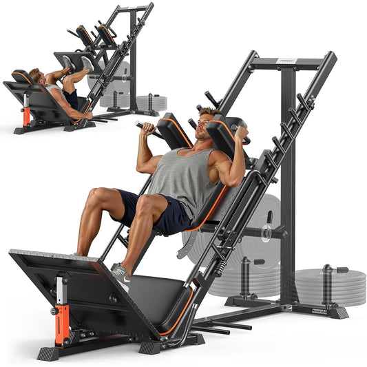 FED Fitness 3 In 1 Leg Press Hack Squat Machine For Home Gym