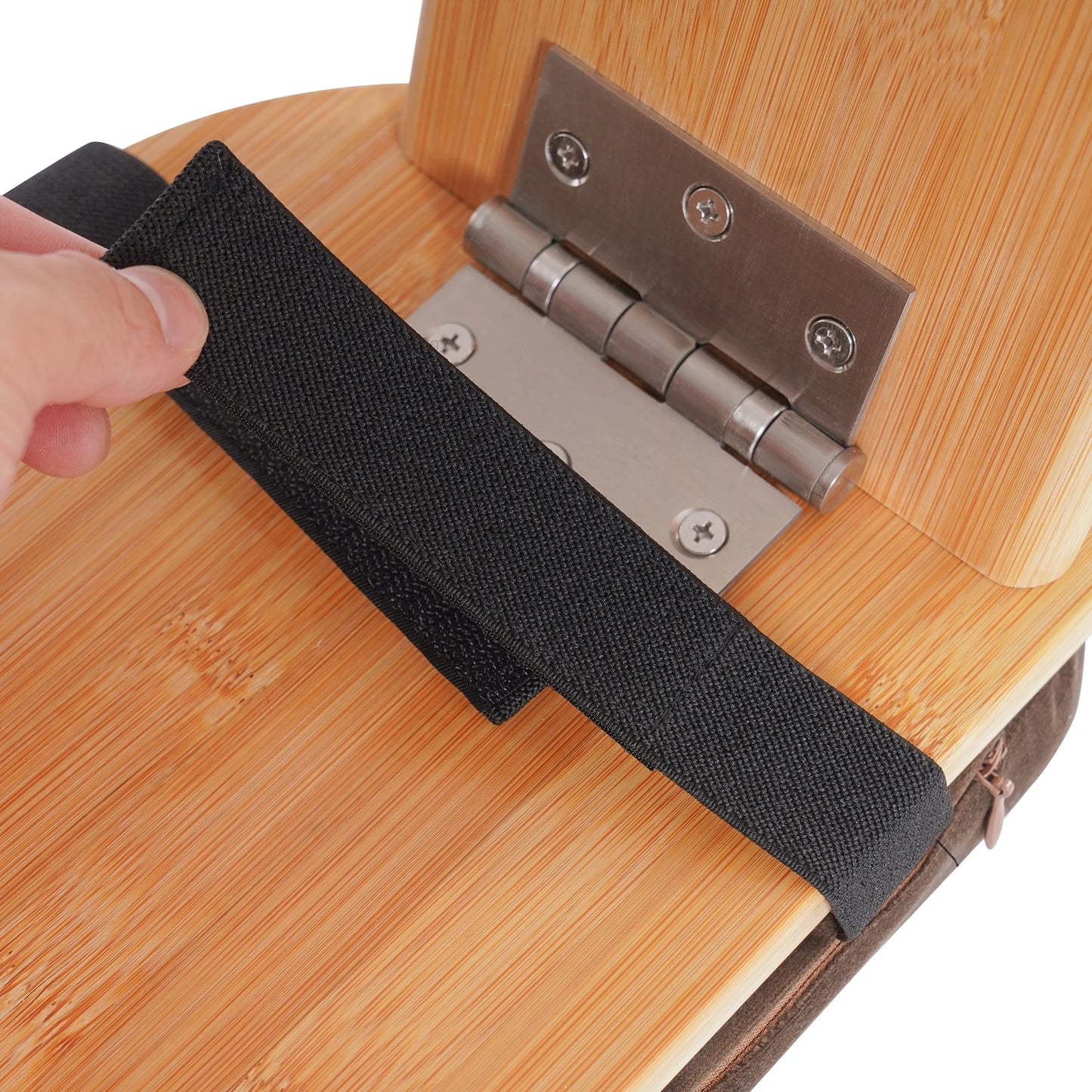 Ergonomic Bamboo Meditation Bench Foldable Stool For Yoga