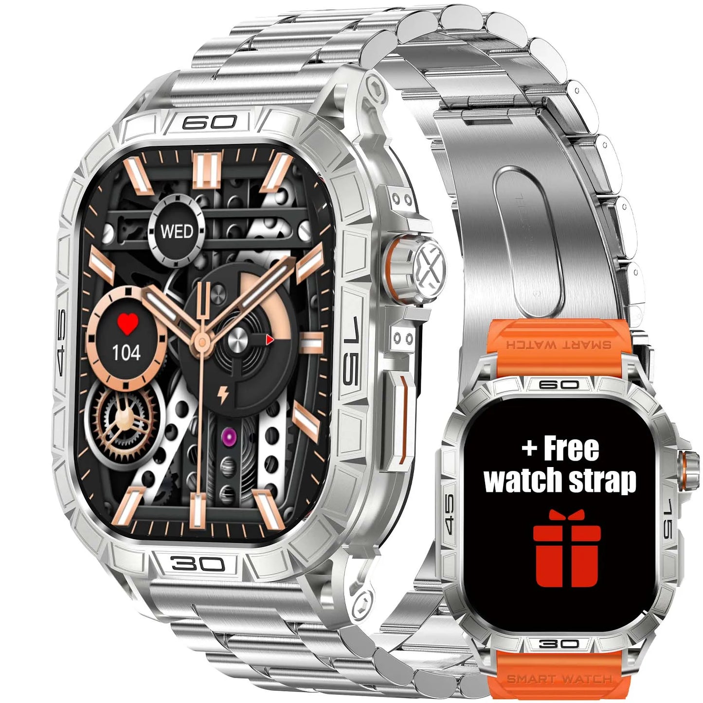 EIGIIS Smart Watch K63 With 100 Sport Modes IP68 Waterproof