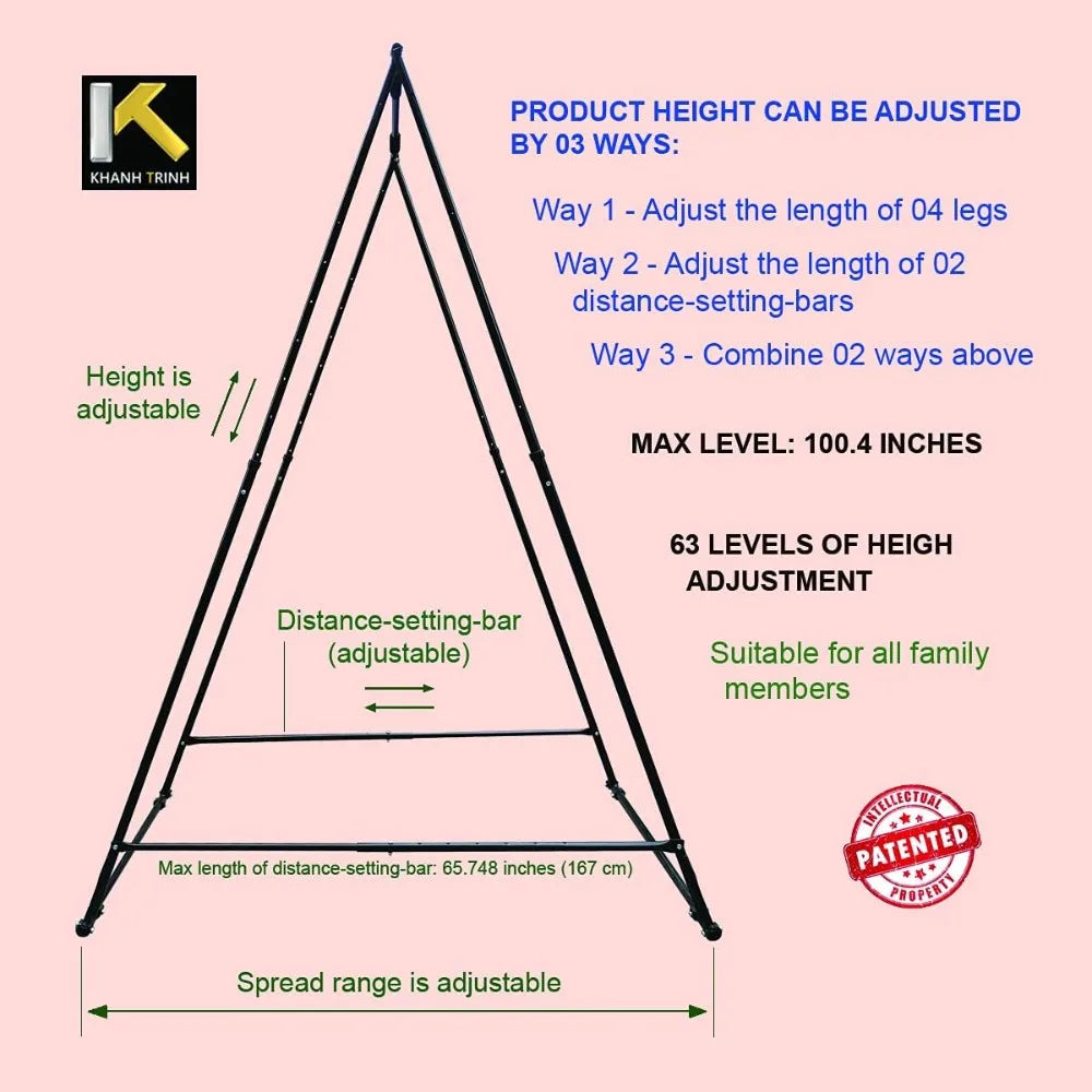 Foldable Aerial Yoga Swing Stand Frame Durable For Home Use