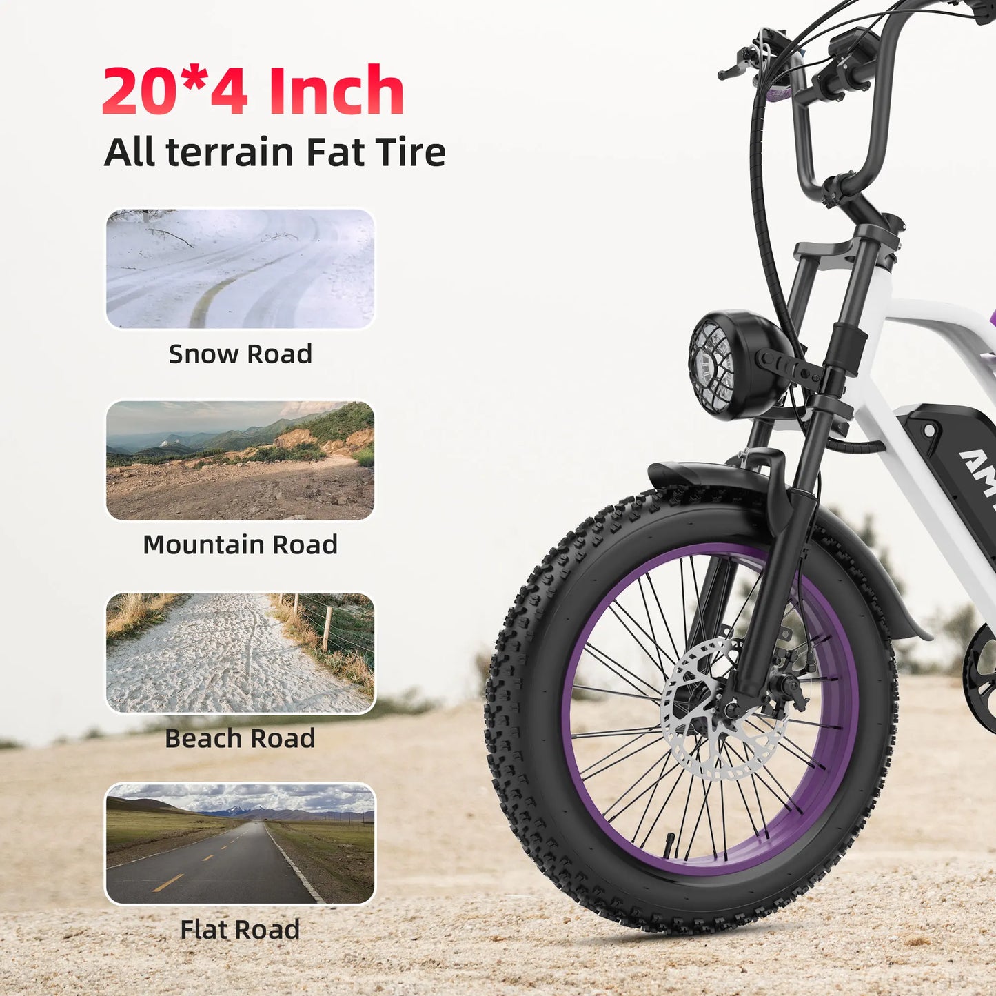Amyet 1000W Electric Bike 48V Lithium Battery Mountain Ebike
