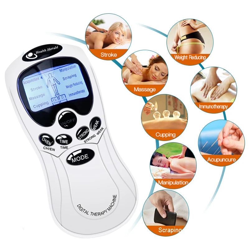 Eelhoe Tens Machine Physiotherapy Electrical Muscle Stimulator Pain Relief