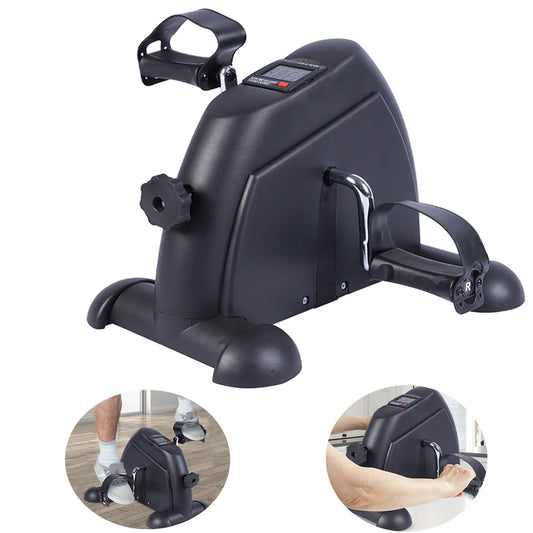 Stepper Exercise Bike with LCD Screen Foot Pedal Trainer