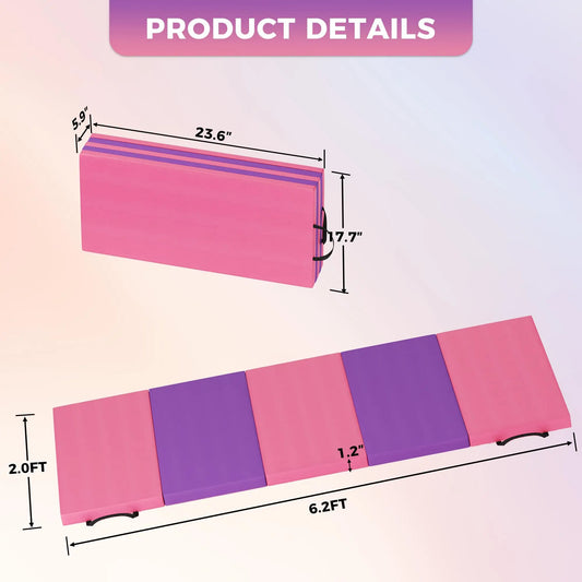 HiMISS Gymnastics Mat 4-5 Fold Tumbling Mat