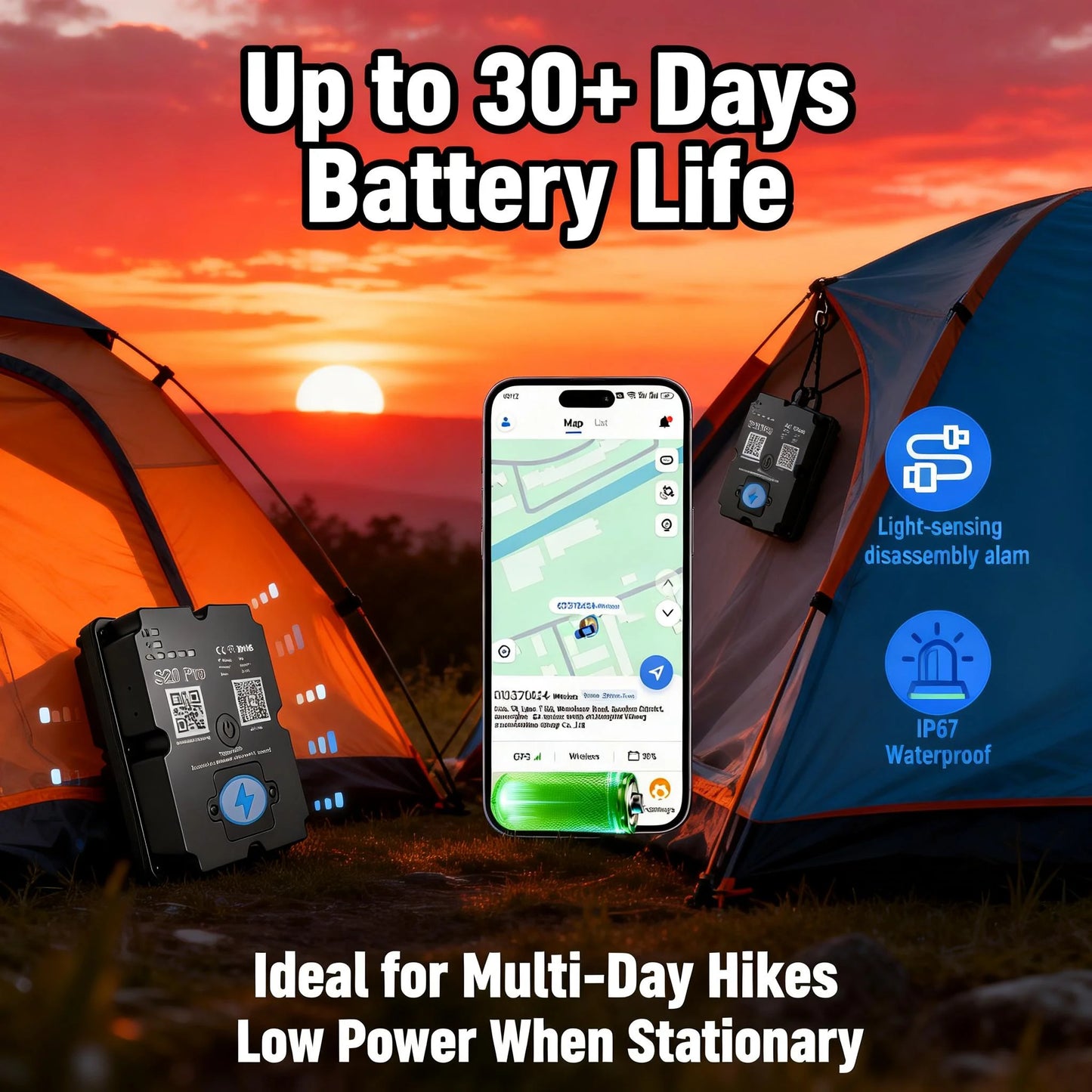 Wanwaytech GPS Tracker For Hiking And Outdoor Adventures Real Time Tracking