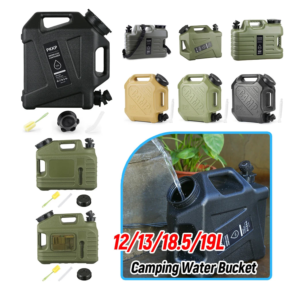 Water Tank With Spigot For Camping And Travel Leakproof