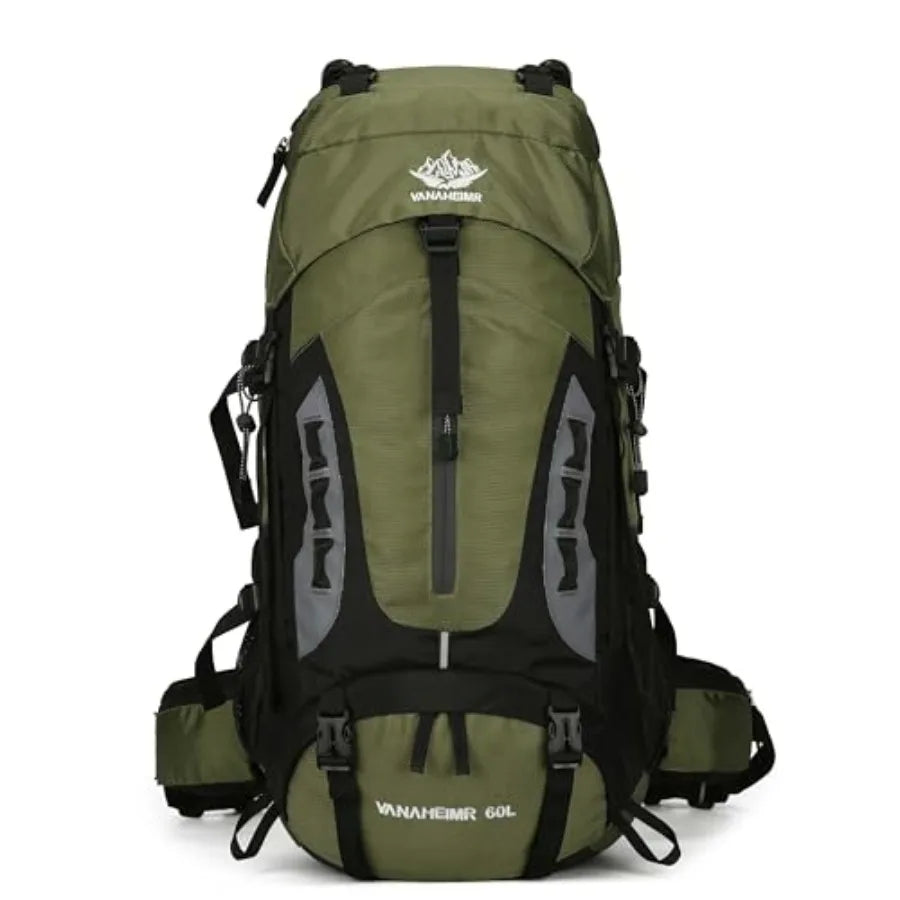 YFREAL Travel Hiking Backpack With Rain Cover, Water Resistant, Unisex