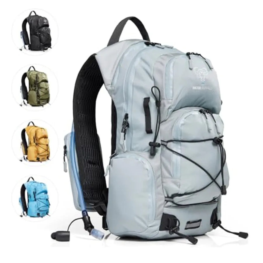 Hydration Backpack For Hiking With Water Bladder And Waterproof Zippers