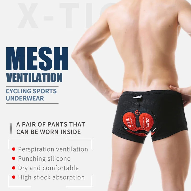 X-TIGER Men Cycling Shorts With 5D Gel Pad MTB Downhill