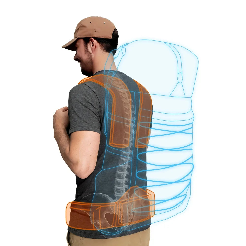 Night Cat Lightweight Internal-Frame Roll-Top Hiking Backpack with Rain Cover