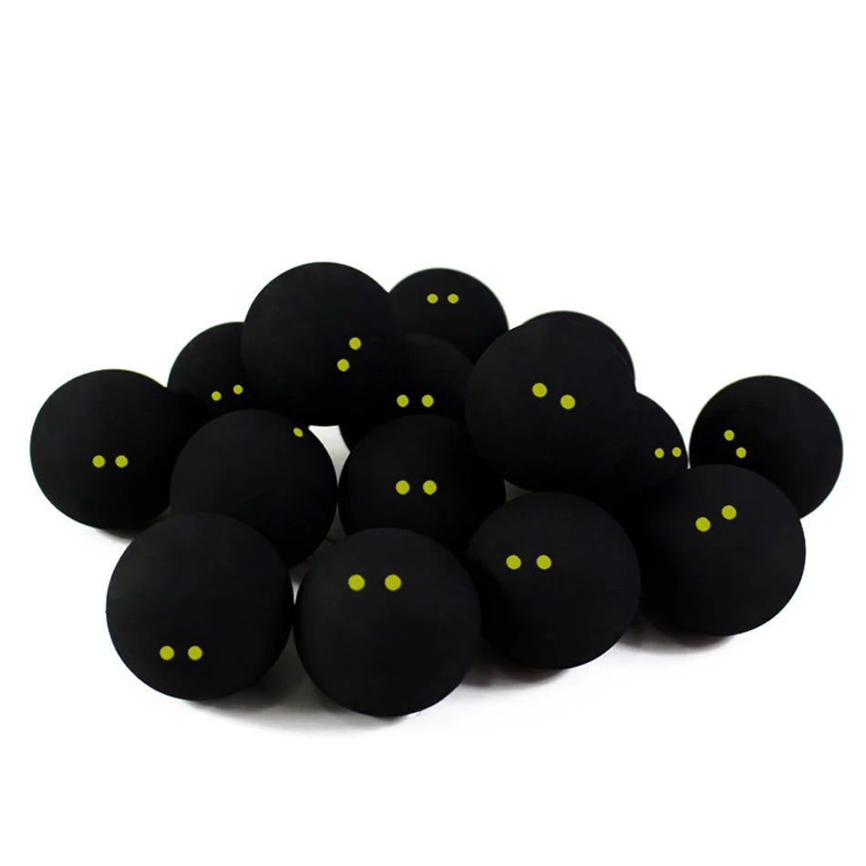 JUSENDA Rubber Squash Balls Training Speed Set 2Pcs