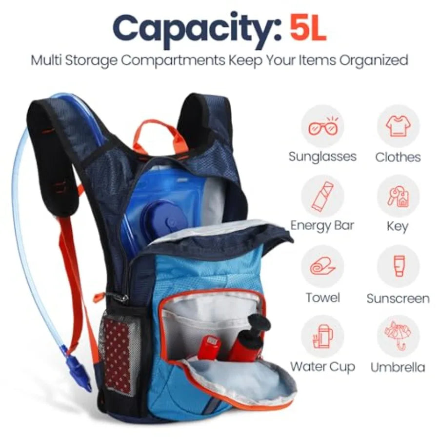 Hydration Backpack 1.5L Water Bladder For Hiking And Running