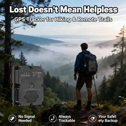 Wanwaytech GPS Tracker For Hiking Real Time 4G SOS Waterproof