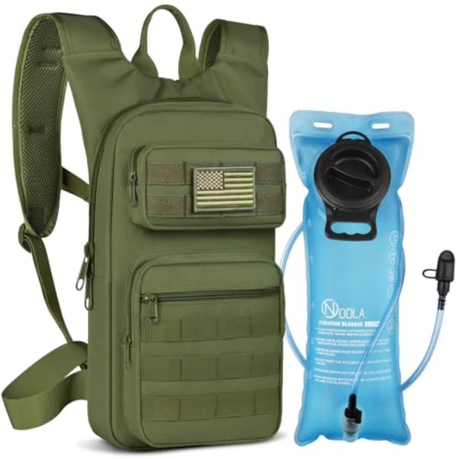 Hydration Backpack With 3L TPU Bladder Unisex Tactical Molle Pack