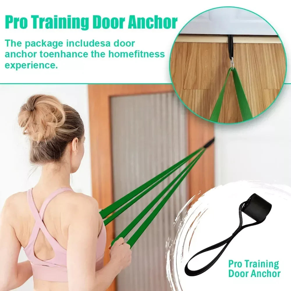 NONE 5-125lbs TPE Resistance Bands For Home Fitness