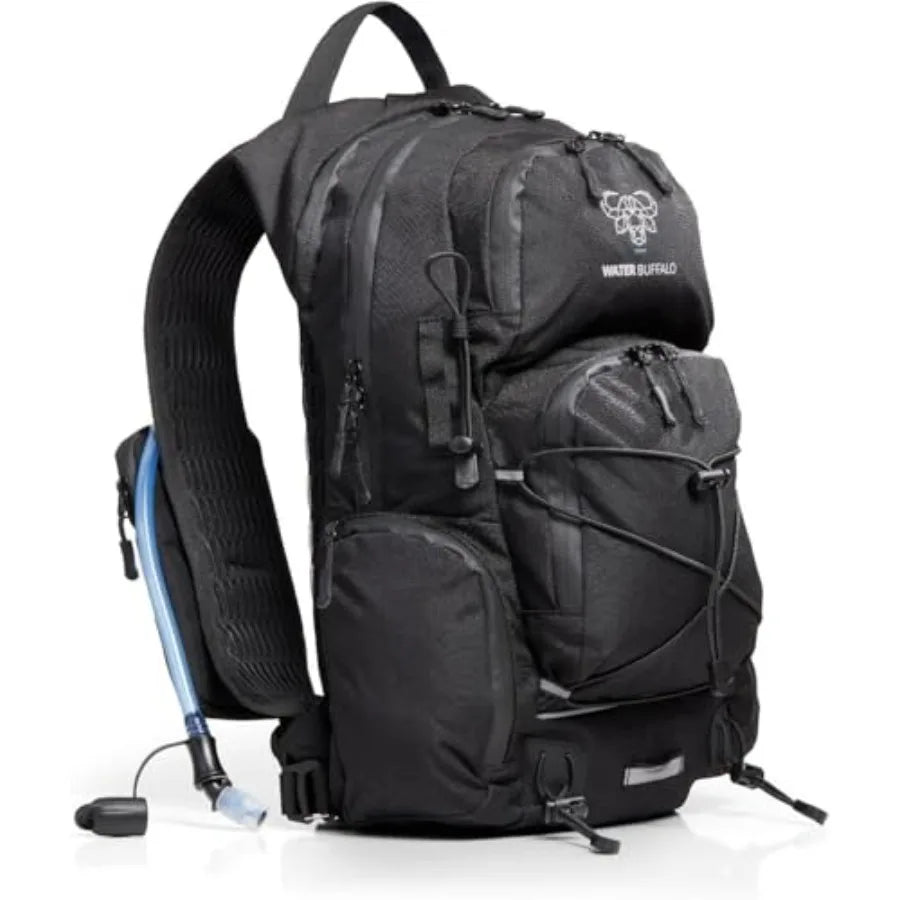 Hydration Backpack For Hiking With Water Bladder And Waterproof Zippers