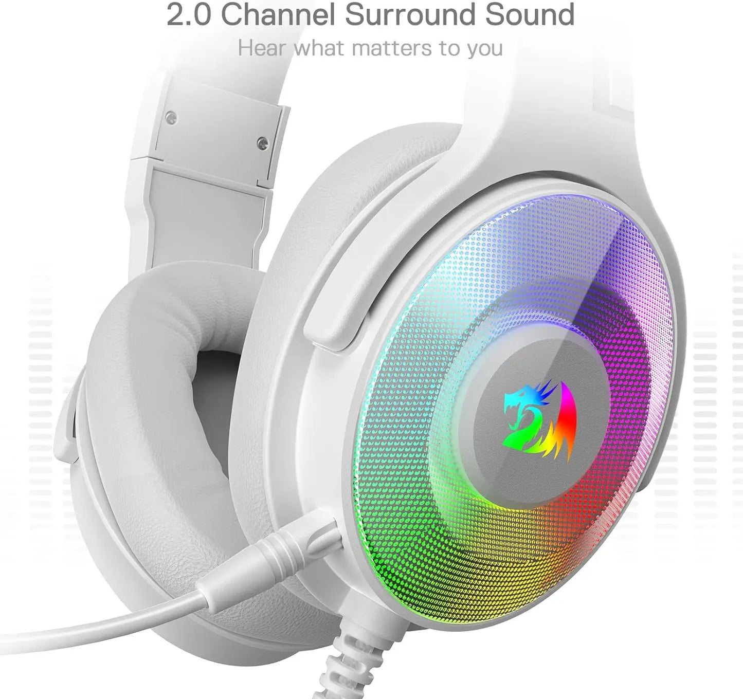Redragon H350 Wired Gaming Headset With RGB Backlighting