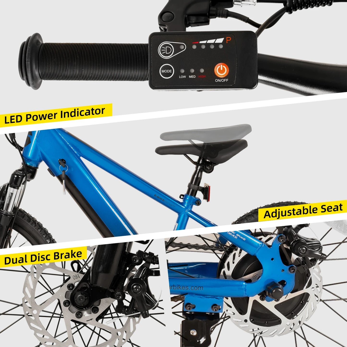 JOYSTAR 250W Electric Mountain Bike For Kids 7 Plus Durable