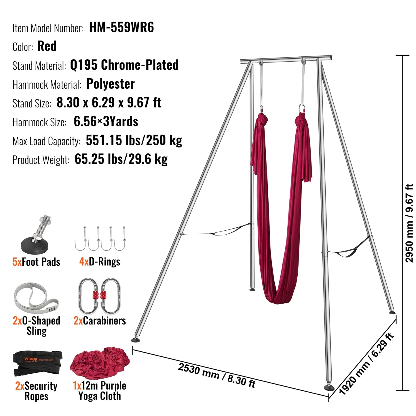 SucceBuy Aerial Yoga Frame and Hammock Stand