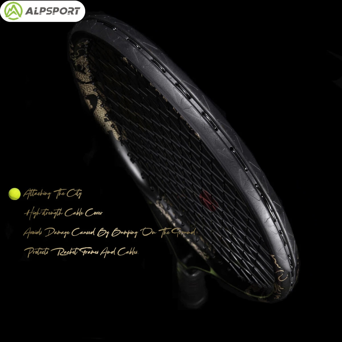 ALPSPORT JL Carbon Fiber Tennis Racket For Students