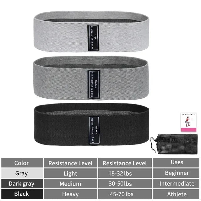 DUTRIEUX Glute Thigh Fabric Resistance Bands Set For Workout