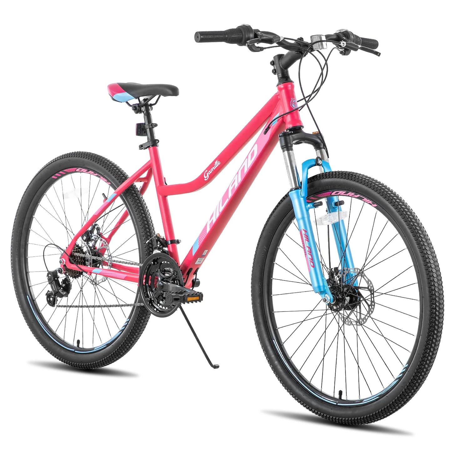 Hiland Womens Mountain Bike With Step-Through Frame Shimano 21-Speed