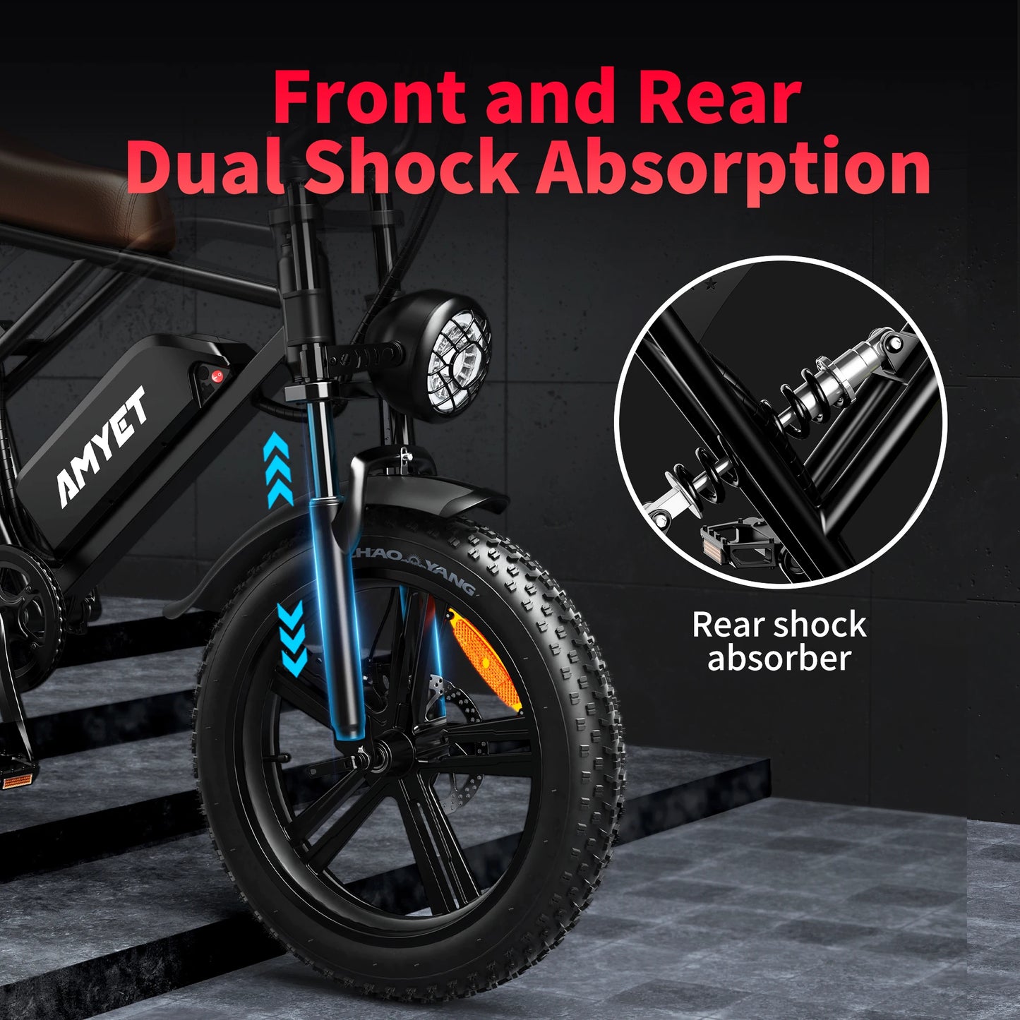 Amyet 1000W Electric Bike 48V Lithium Battery Mountain Ebike