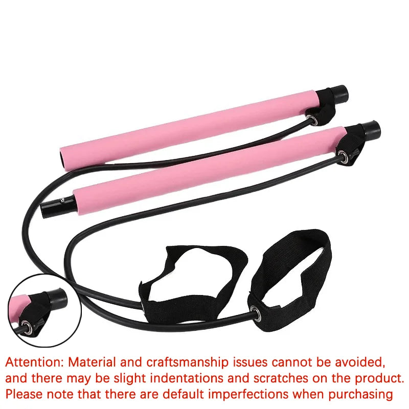 Lingpeng Pilates Bar With Resistance Bands For Yoga And Fitness