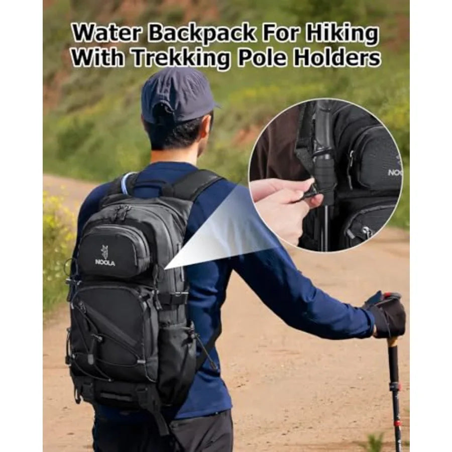 Hydration Backpack With 3L Water Bladder For Hiking And Cycling