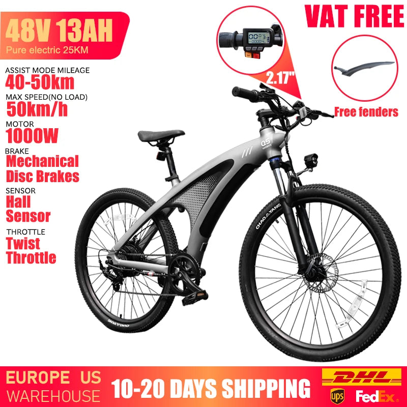 HUANCI Q5 Electric Bicycle For Adults 1000W 48V 50kmh
