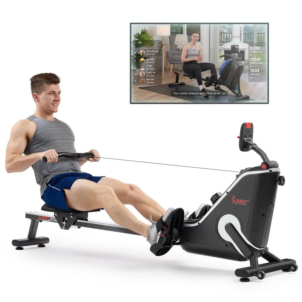 YTYIN Smart Flippable Magnetic Rower With Quiet Stainless Rail